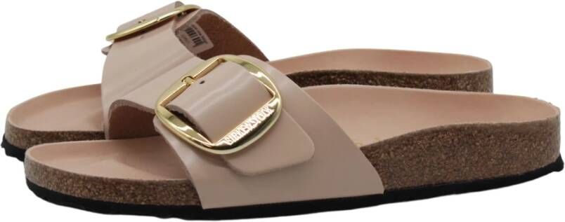 Birkenstock Madrid Big Buckle Sandalen Beige Dames