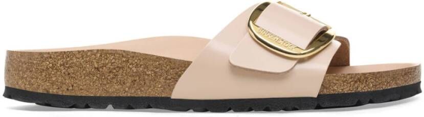 Birkenstock Madrid Big Buckle Sandalen Beige Dames