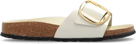 Birkenstock Madrid Big Buckle slides Beige Dames