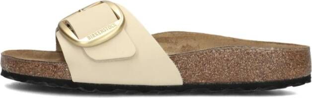 Birkenstock Madrid Big Buckle Slippers White Dames