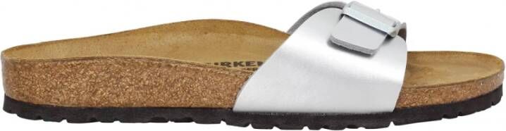 Birkenstock Madrid Birko-Flor Sandalen Grijs Dames