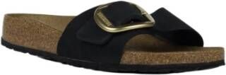 Birkenstock Madrid Suède Sliders Zwart Dames