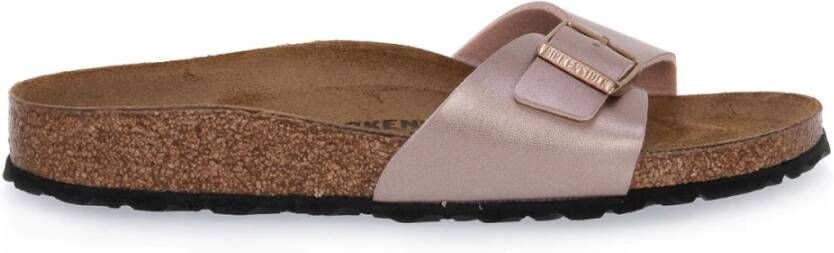 Birkenstock Metalen Koperen Sliders voor Heren Roze Heren