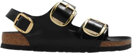 Birkenstock Milano Big Buckle sandalen Black Dames