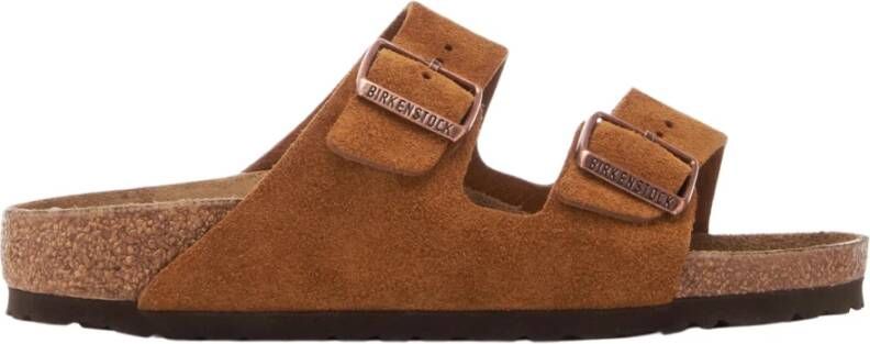 Birkenstock Mink Suède Leren Sandalen Brown Heren