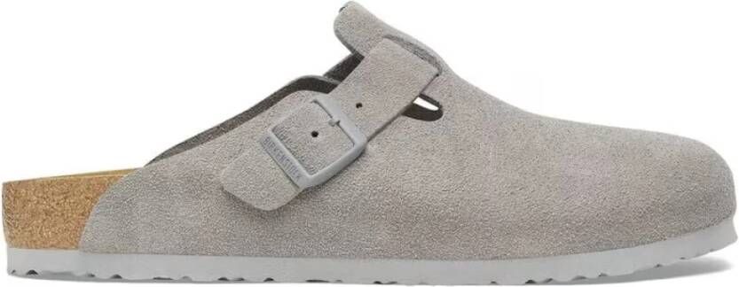 Birkenstock Modellen Suède Clogs Gray Dames