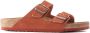 Birkenstock Nubuck Arizona Sandalen Rood Heren - Thumbnail 1