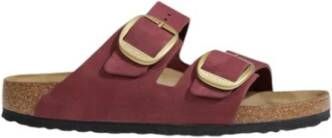 Birkenstock Nubuck Leren Sandaal Pink Dames