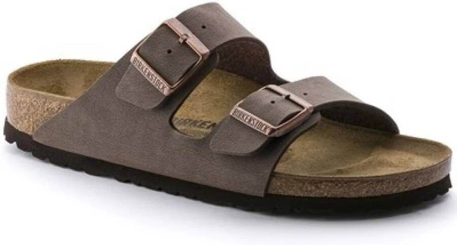 Birkenstock Nubuck Slippers voor Mannen Brown Heren