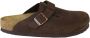 Birkenstock Oiled lederen klomp met zijgesp Brown Dames - Thumbnail 1