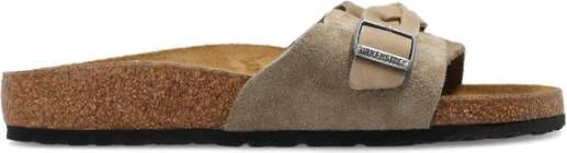 Birkenstock Oita Gevlochten slides Beige Dames