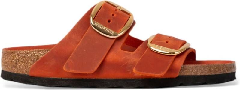 Birkenstock Oranje Big Buckle Sandalen Orange Dames