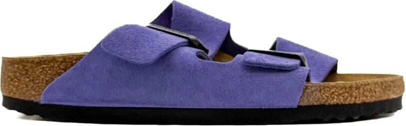 Birkenstock Paarse Suède Sandalen Collectie Ss25 Purple Dames