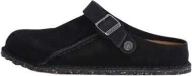 Birkenstock Premium Suède Sabot met Anatomisch Voetbed Black Dames