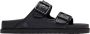 Birkenstock Raffia Luxe Sandalen met Logo Plaque Black Dames - Thumbnail 1