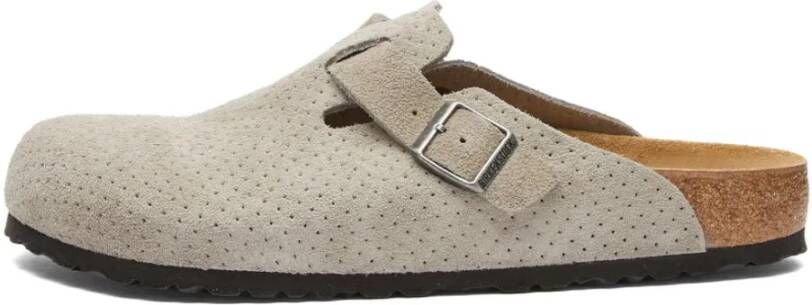 Birkenstock Reliëf stippen steenmunt regelmatige pasvorm Beige Heren