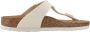 Birkenstock Rivet Logo Textiel Flip Flops Beige Dames - Thumbnail 1