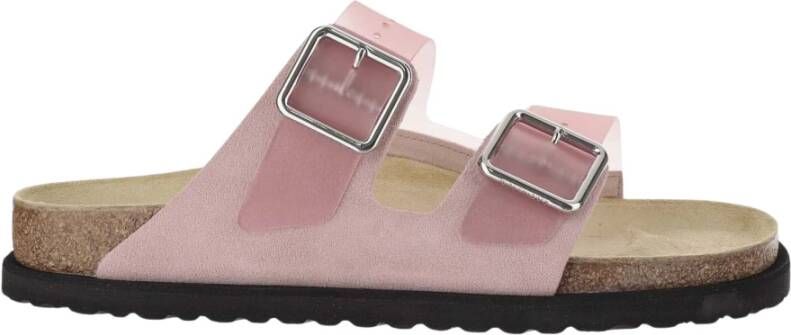 Birkenstock Roze Chintzrose Sandalen met Suède Afwerking Pink Heren