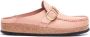 Birkenstock Roze Suède Sliders met Gesp Pink Dames - Thumbnail 5