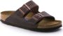 Birkenstock Sandalen Arizona Soft Footbed Geolied Nubuck Leer Brown Dames - Thumbnail 1