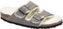 Birkenstock Arizona Shearling Slippers Stone Coin Narrow fit | Grijs | Suède - Thumbnail 91