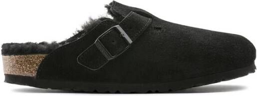 Birkenstock Sandalen Boston Shearling Black Dames