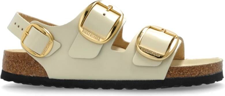 Birkenstock Sandalen Milano Big Buckle Beige Dames