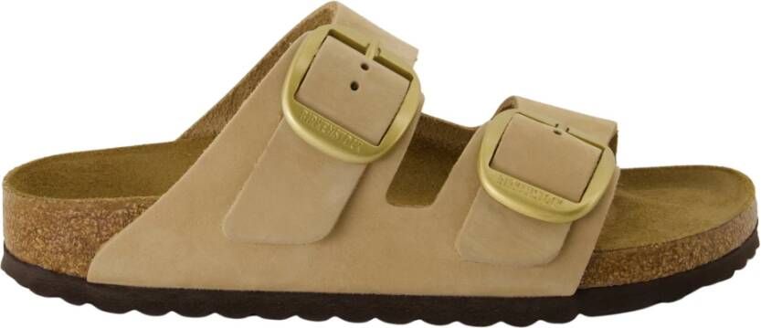 Birkenstock Sandales Big Buckle Beige Dames