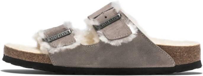 Birkenstock Schapenvacht Sandaal Gray Dames