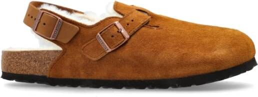 Birkenstock Schoenen Tokio Binnen Shearling Brown Heren