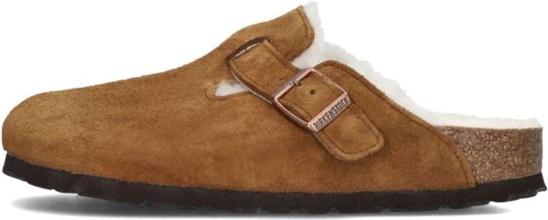 Birkenstock Shear Sue Instappers Brown Dames