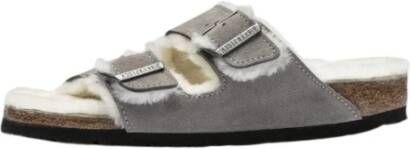 Birkenstock Shearling Arizona Sandalen Gray Heren