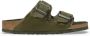 Birkenstock Shearling Arizona Sandalen Groen Heren - Thumbnail 1