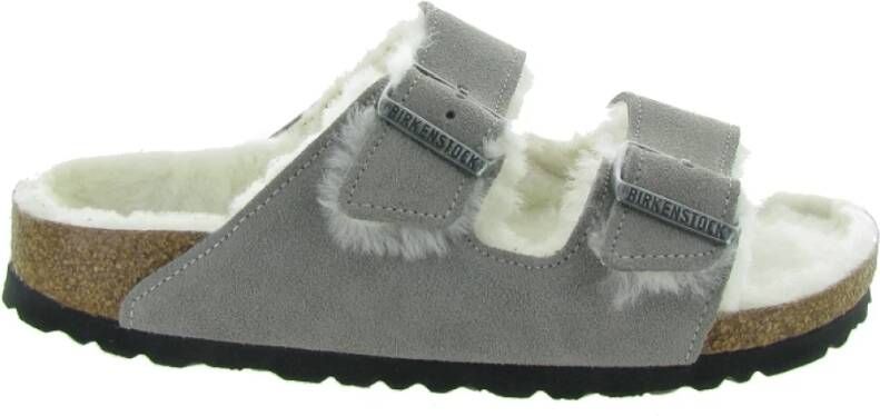 Birkenstock Shearling Arizona Stijl Schoenen Gray Dames