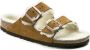 Birkenstock Shearling Mink Arizona Sandalen Brown Dames - Thumbnail 1