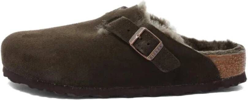 Birkenstock Shearling Mocca Instappers Brown Dames