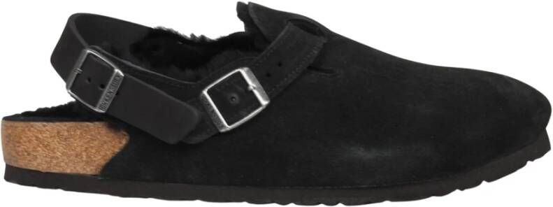 Birkenstock Shearling Slipper met Lamsvacht Binnenzool Black Heren