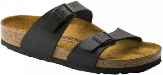 Birkenstock Schuifregelaars Zwart Dames