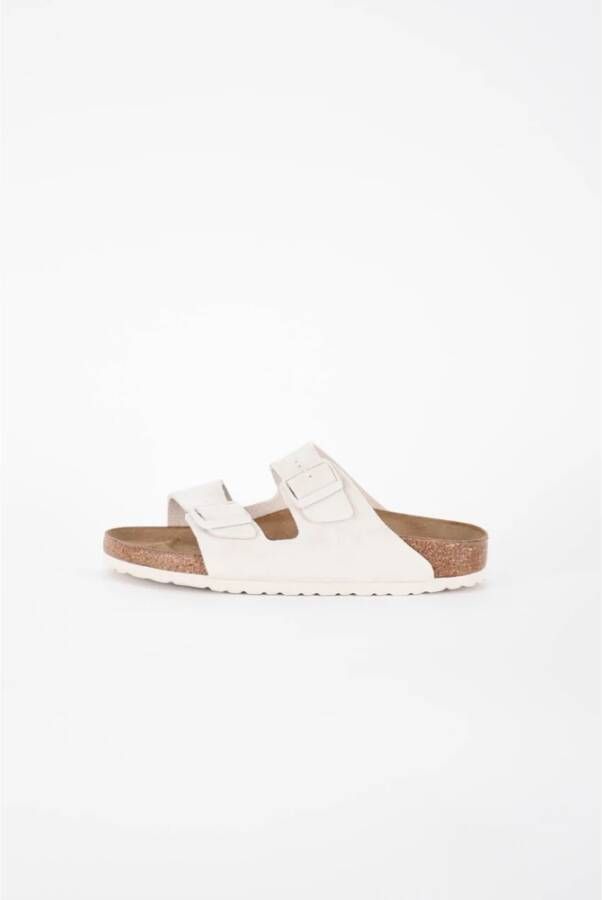 Birkenstock Sliders White Dames