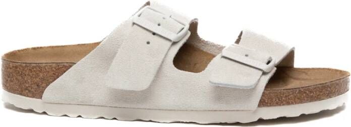 Birkenstock Sliders White Dames