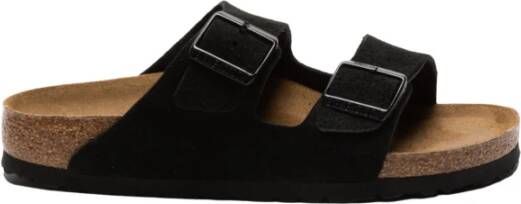 Birkenstock "Zwarte Arizona SFB Sliders" Zwart Dames