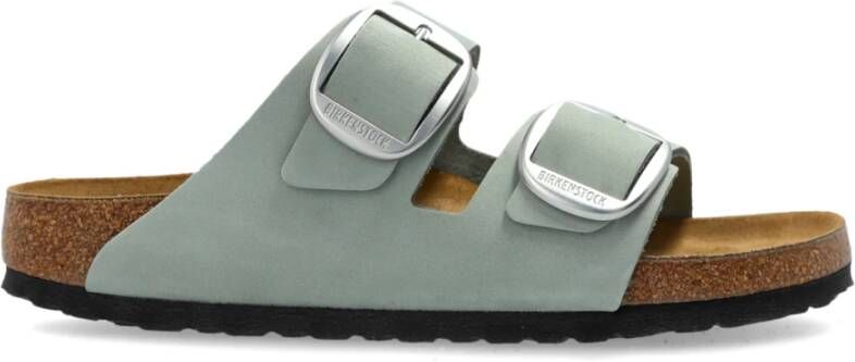 Birkenstock Slides Arizona Big Buckle Blue Dames