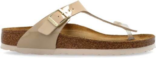 Birkenstock Slides Gizeh BS Beige Dames