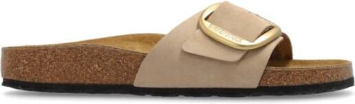 Birkenstock Slippers Madrid Big Buckle Beige Dames