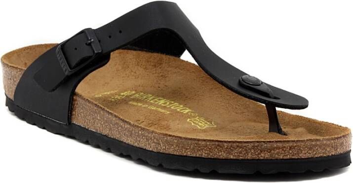 Birkenstock Stijlvolle Cuoio Flip Flops Black Unisex