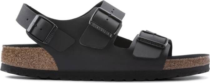 Birkenstock Stijlvolle Sandaal met OptiHeren Ondersteuning Black Heren