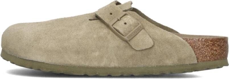 Birkenstock Stijlvolle Suède Muilen Beige Dames