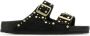 Birkenstock Stijlvolle zwarte suède Rivet slippers Black Dames - Thumbnail 1