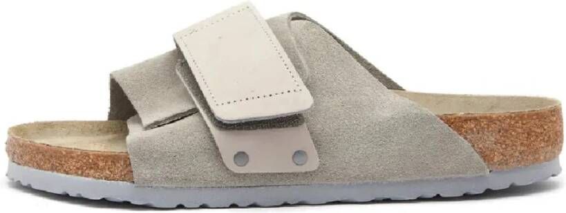 Birkenstock Stone Coin Slippers met Regular Fit Gray Heren