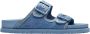 Birkenstock Stone Washed Denim Sandalen Blue Dames - Thumbnail 1